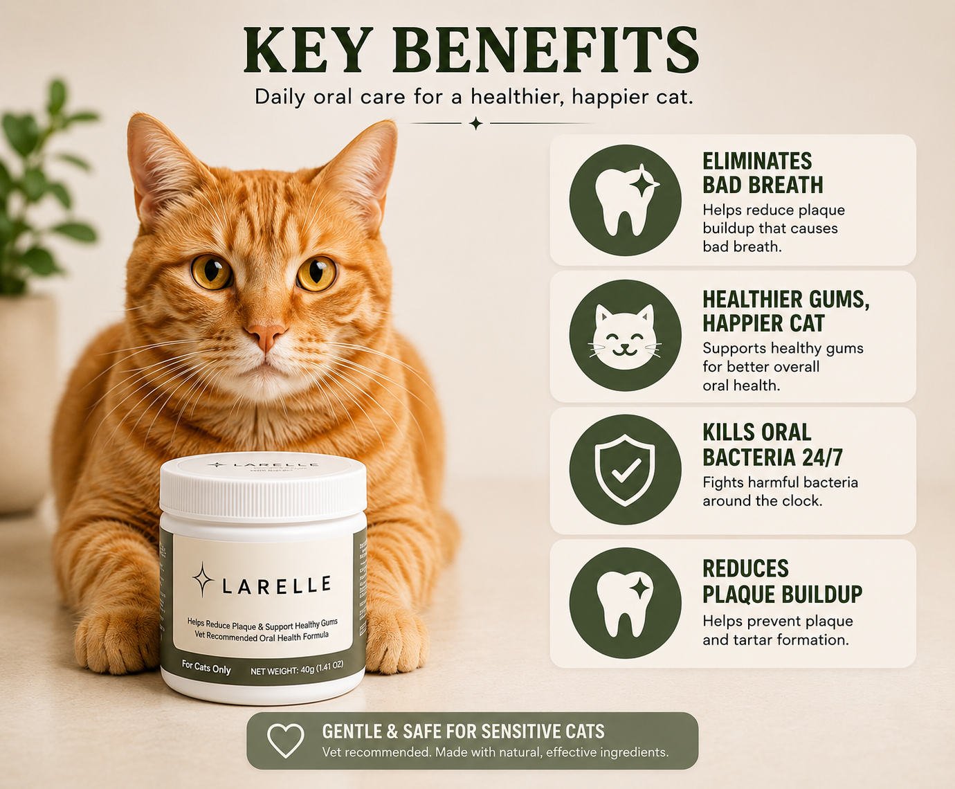 Larelle Cat Teeth Cleaning Powder
